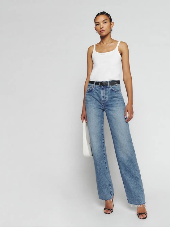 Reformation Denim - Reformation Val 90s Mid Rise Straight Jeans